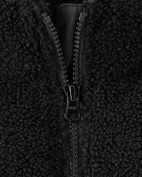 Girls Sherpa Puffer Vest