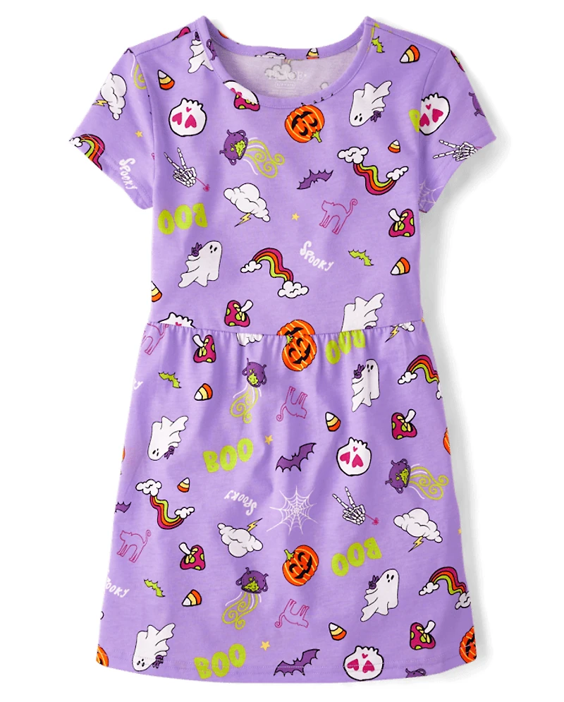 Girls Halloween Everyday Dress