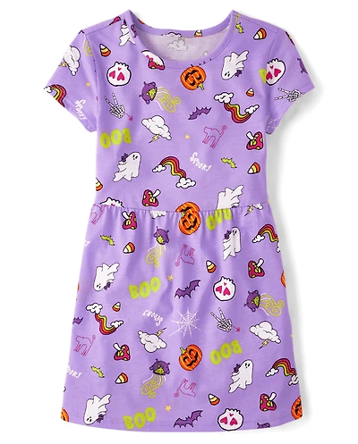 Girls Halloween Everyday Dress