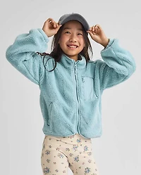 Girls Heavyweight Sherpa Zip Up Jacket