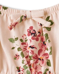 Girls Print Fit And Flare Dress