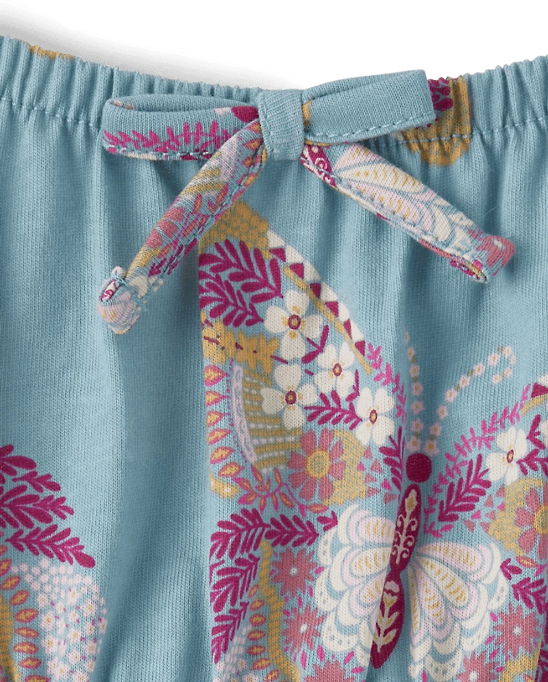 Girls Print Fit And Flare Dress