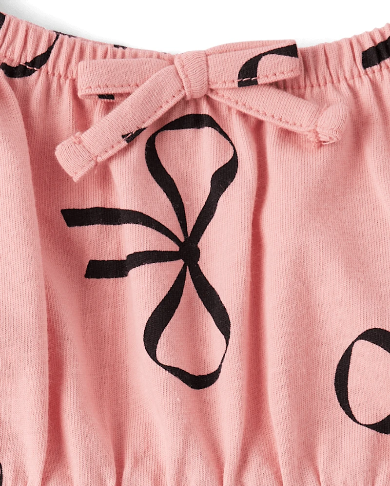 Girls Print Fit And Flare Dress