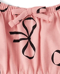 Girls Print Fit And Flare Dress