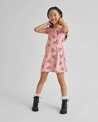 Girls Print Fit And Flare Dress
