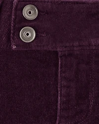 Girls Pleated Corduroy Skort