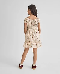 Girls Floral Corset Dress