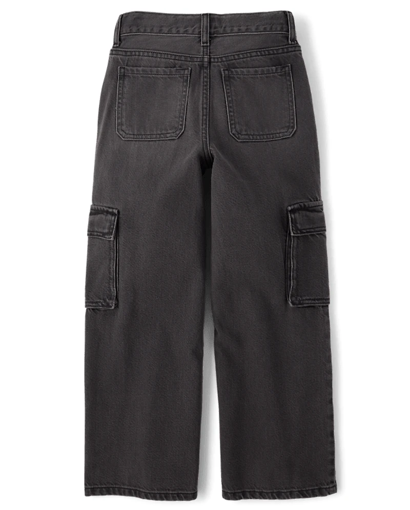 Jeans cargo amples pour enfants