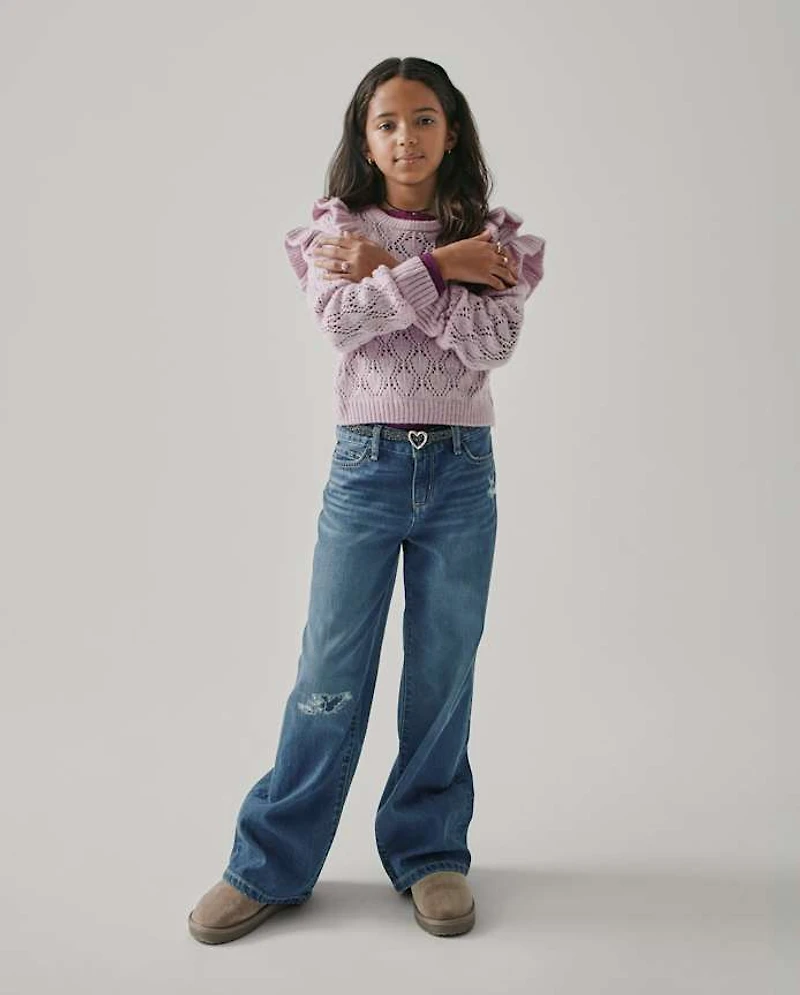 Kids Ripped Baggy Jeans