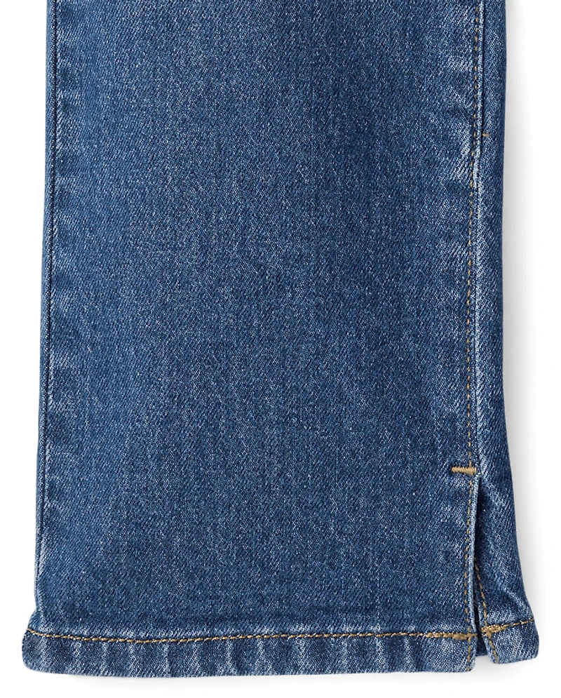 Girls Ripped Straight Jeans