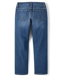 Girls Ripped Straight Jeans