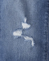 Girls Ripped Straight Jeans