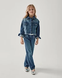 Girls Studded Slouchy Jeans