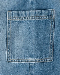 Girls Utility Barrel Jeans