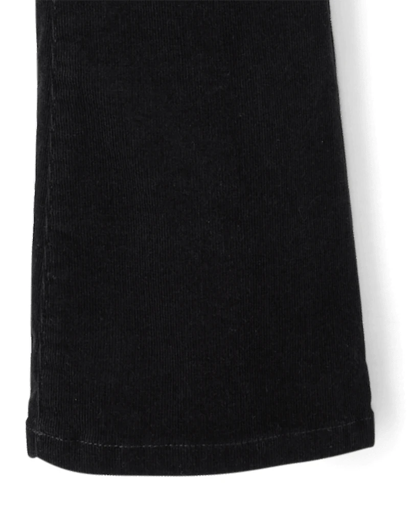 Girls Pintuck Corduroy Flare Pants