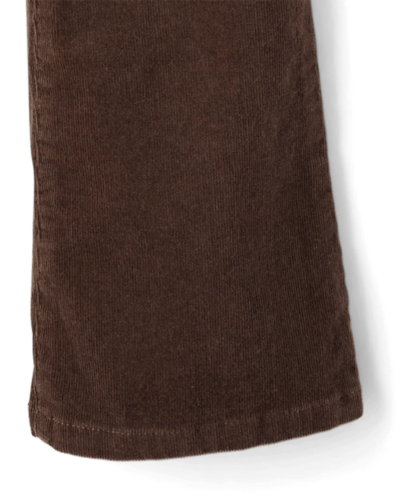 Girls Pintuck Corduroy Flare Pants