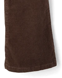 Girls Pintuck Corduroy Flare Pants