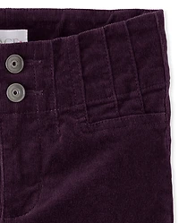 Girls Pintuck Corduroy Flare Pants