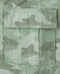 Girls Camo Cargo Skirt