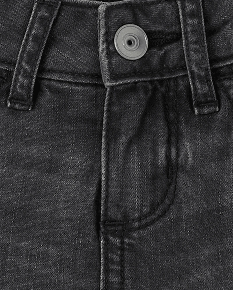 Girls Denim Ruffle Skort