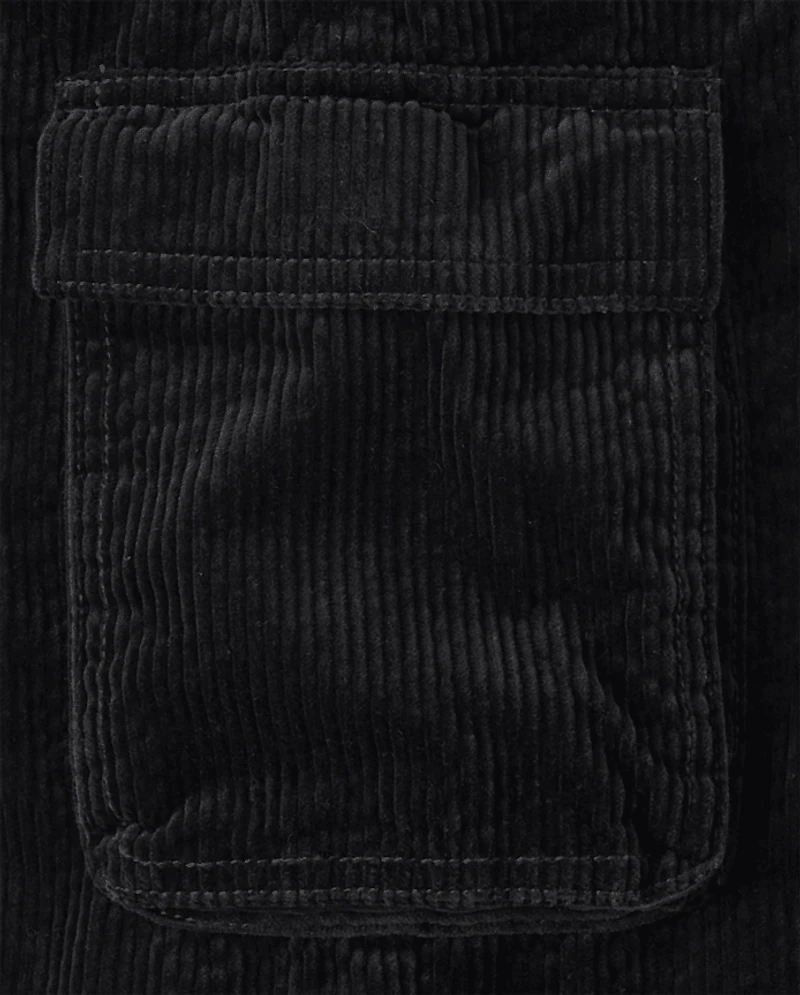 Kids Corduroy Baggy Cargo Pants