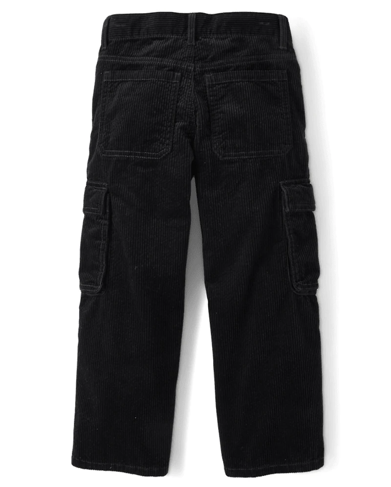 Kids Corduroy Baggy Cargo Pants