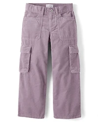 Kids Corduroy Baggy Cargo Pants