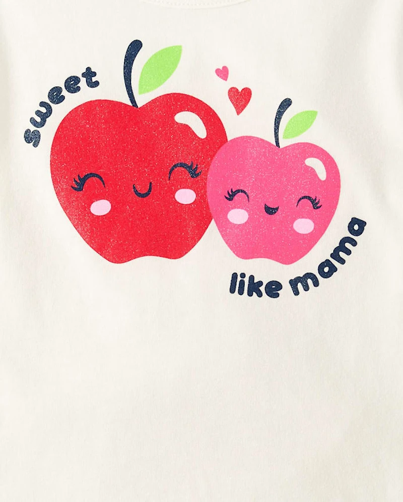 Toddler Girls Apple Top 3-Pack