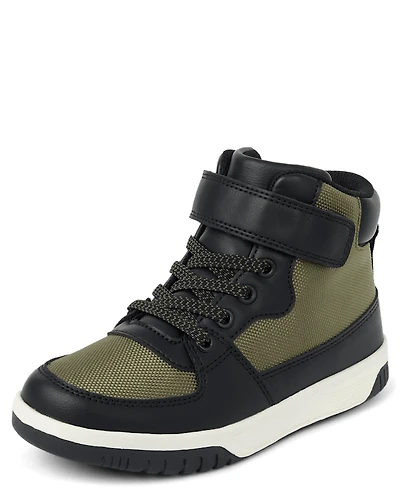 Boys Colorblock High Top Sneakers