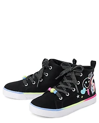 Girls Doodle High Top Sneakers