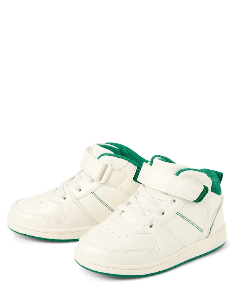 Toddler Contrast Cuff Mid Top Sneakers