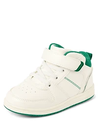 Toddler Contrast Cuff Mid Top Sneakers