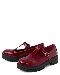 Girls T-Strap Platform Mary Jane Shoes
