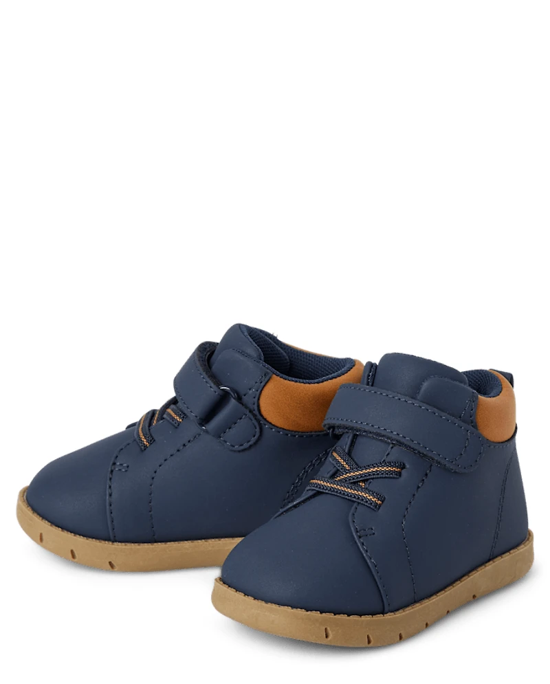 Baby And Toddler Boys First Steps Lace Up Boots