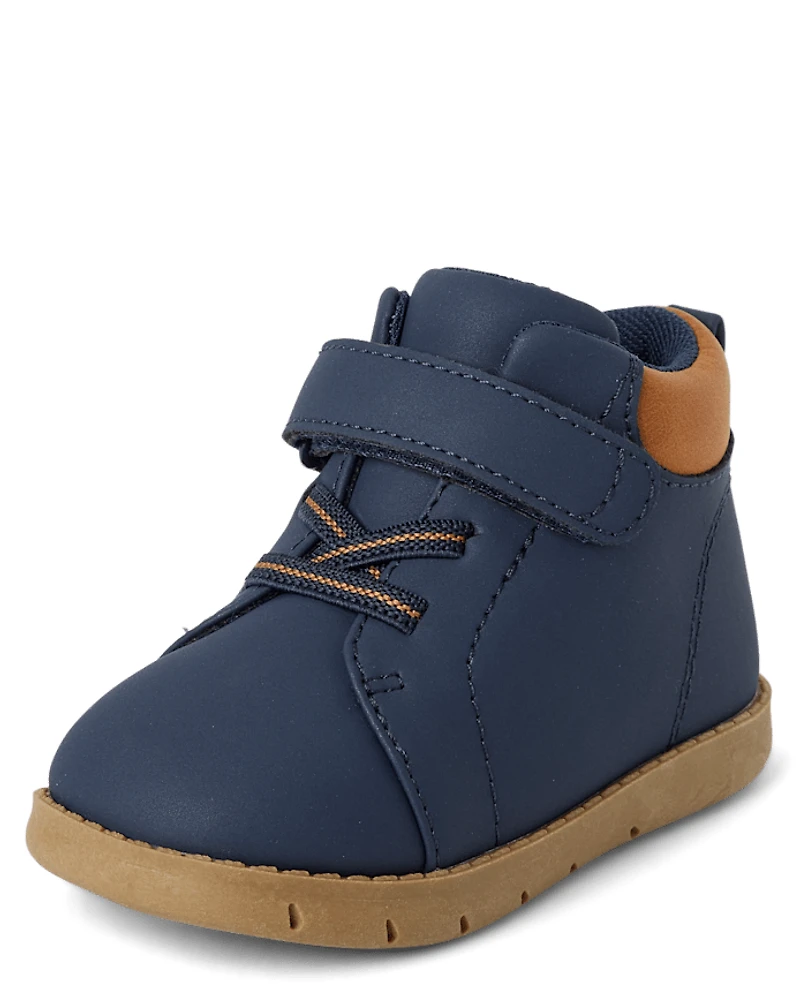 Baby And Toddler Boys First Steps Lace Up Boots