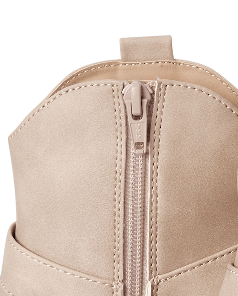 Girls Ankle Cowgirl Boots