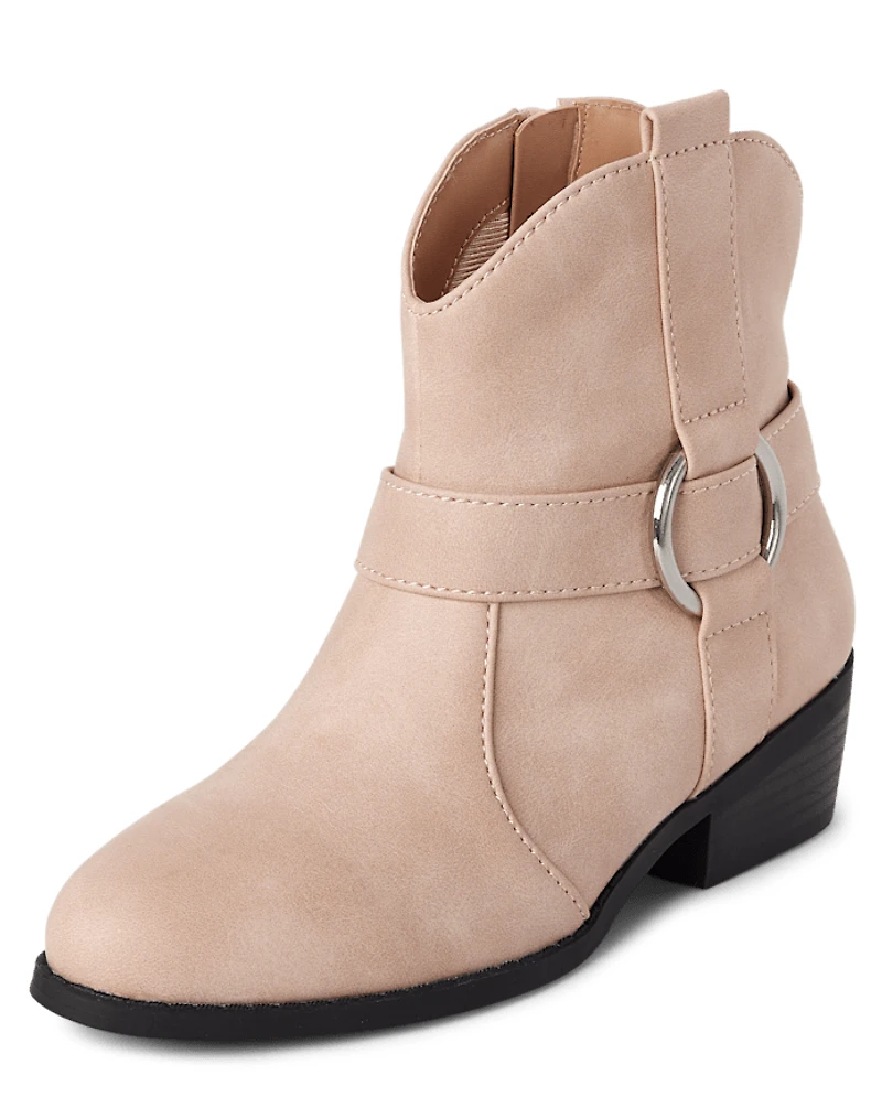 Girls Ankle Cowgirl Boots
