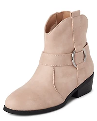 Girls Ankle Cowgirl Boots