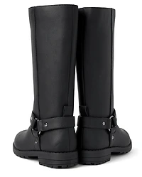 Girls Tall Moto Boots