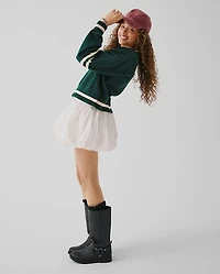 Girls Tall Moto Boots