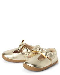 Baby And Toddler Girls First Steps Bow Mary Jane Shoes