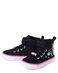 Toddler Girls Doodle High Top Sneakers