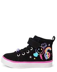 Toddler Girls Doodle High Top Sneakers