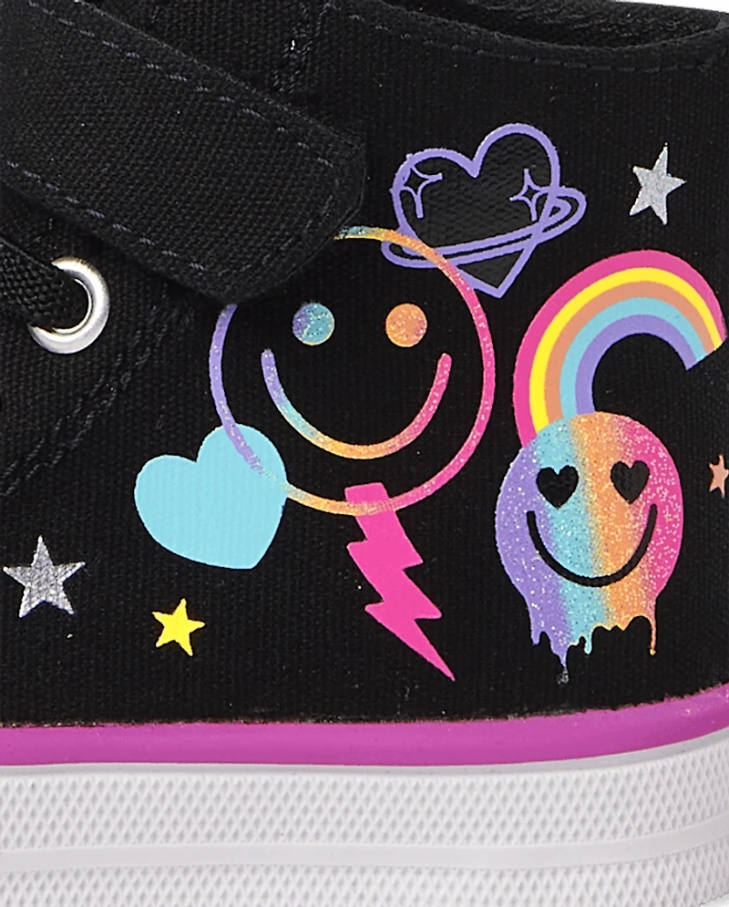 Toddler Girls Doodle High Top Sneakers
