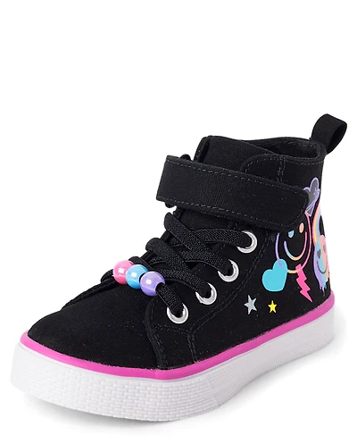Toddler Girls Doodle High Top Sneakers