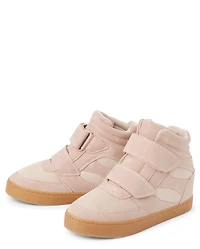 Girls Wedge High Top Sneakers