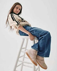 Girls Wedge High Top Sneakers