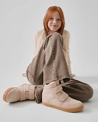 Girls Wedge High Top Sneakers