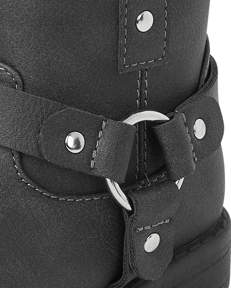 Toddler Girls Moto Boots