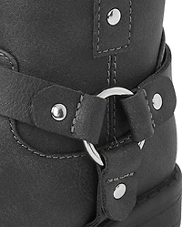 Toddler Girls Moto Boots